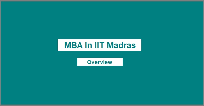 MBA At IIT Madras - OneYearMBA.co.in